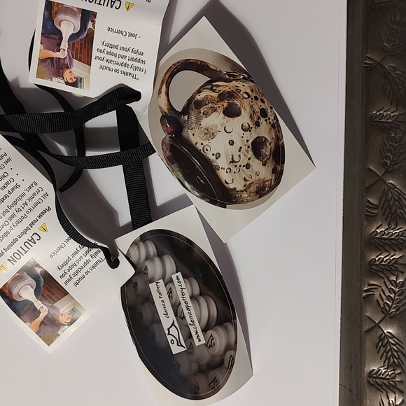 Joel Cherrico Pottery Cosmic Espresso Shot glasses set of 4 - Picture 12 of 13